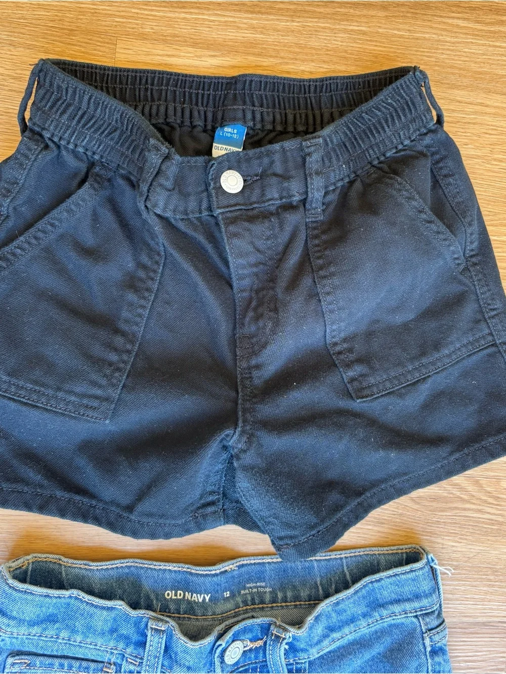 Old Navy Kids Shorts Bundle - Denim, Black, Cream, Girls size 12